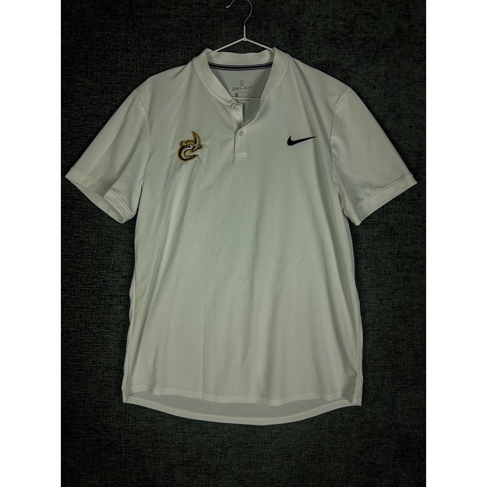Nike Court Dri-Fit Charlotte 49ers Blade Logo Polo Shirt Mens L White Short Slee